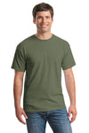 Gildan® - Heavy Cotton™ 100% Cotton T-Shirt.  5000 - Heather Military Green