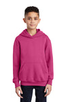 Port & Company ®  - Youth Core Fleece Pullover Hooded Sweatshirt.  PC90YH - Sangria