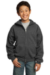 Port & Company ®  - Youth Core Fleece Full-Zip Hooded Sweatshirt.  PC90YZH